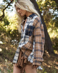 Plaid Oversize Shacket: Multi