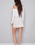 ILTM BEIGE STRIPE SKORT