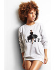 VOGUE GRAPHIC CREWNECK SERATHERSHIRT : WHITE