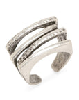 Handmade Brass Ring In Silver Plated - ZRC-029