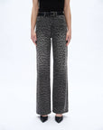 HIGH RISE LEOPARD PRINT WIDE LEG PANTS(FINISHED HEM)