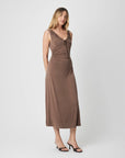 BROWN CHELL DRESS