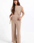 TOMMY KNIT TOP-TAUPE