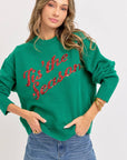 HOLIDAY SWEATER IT'S THE SEASON: Green