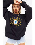 EYE GRAPHIC SWEATHERSHIRT: BLACK