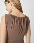 BROWN CHELL DRESS