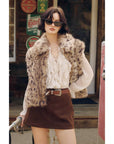 Wanderroot Faux Fur Vest: TAUPE BROWN