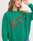 HOLIDAY SWEATER IT'S THE SEASON: Green