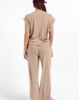 TOMMY KNIT TOP-TAUPE