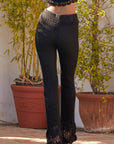 BLACK KNIT PANTS
