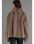 TWO TONE FUR JACKET