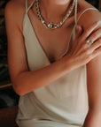 Handmade Crystal Brass Ring - 6830