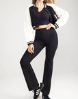 Susie Flare Shaping Legging - Cotton Stretch - Black /