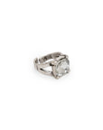 Handmade Crystal Brass Ring - 6830