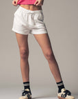 Tencel Patch Pocket Summer Shorts: White