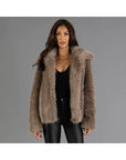 TWO TONE FUR JACKET