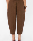 BROWN LINEN PANTS