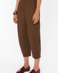 BROWN LINEN PANTS