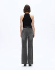 HIGH RISE LEOPARD PRINT WIDE LEG PANTS(FINISHED HEM)