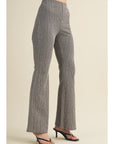 VINTAGE TAUPE PANT WITH A FLARE BOTTOM