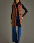 Brown Long Vest