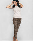 Britt's LEOPARD Knits Printed Fleece Lined Leggings