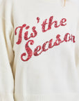 HOLIDAY SWEATER IT'S THE SEASON: IVORY
