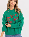 HOLIDAY SWEATER IT'S THE SEASON: Green