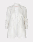 STRIPED LINEN BLAZER