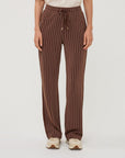 BROWN STRIPE MODAL TROUSERS