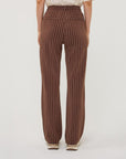 BROWN STRIPE MODAL TROUSERS