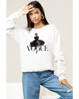 VOGUE GRAPHIC CREWNECK SERATHERSHIRT : WHITE