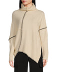 ELAN CREAM ASYMETRICAL SWEATER