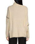 ELAN CREAM ASYMETRICAL SWEATER