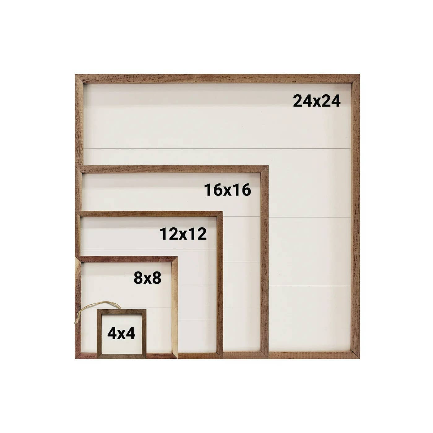 Nana Definition White: 8 x 8 x 1.5