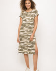 CAMO TSHIRT DRESS