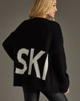Black Ski Knit Cardigan