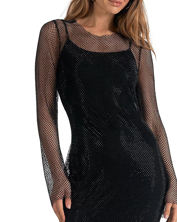 LONG SHEER SLEEVE MAXI DRESS – No Roots Boutique LONG SHEER SLEEVE MAXI DRESS – No Roots Boutique