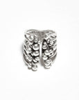 Handmade Brass Ring In Silver Plated - 6867