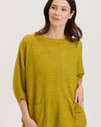 XCVI GREEN PONCHO SWEATER