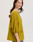 XCVI GREEN PONCHO SWEATER