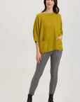 XCVI GREEN PONCHO SWEATER