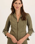 XCVI LINEN RAPHAEL BLAZER