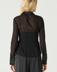 B+T BLACK SHEER BLOUSE