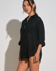 LOST IN PARADISE BUTTON-UP SHIRT/COVERUP