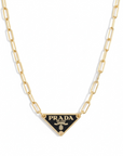 WINIFRED DESIGN REPURPOSED GOLD PRADA NECKLACE