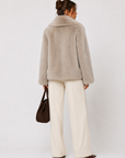 FC0171: The Celeste Fur Coat: Black / S