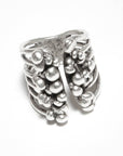 Handmade Brass Ring In Silver Plated - 6867