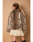 Wanderroot Faux Fur Jacket: TAUPE BROWN