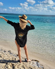 BLACK EVIL EYE SHIRT/COVERUP